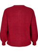 Rib knit cardigan with buttons, Red, Packshot image number 1