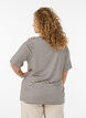 T-shirt with TENCEL&trade; Lyocell and stripes, Brown, Model image number 2