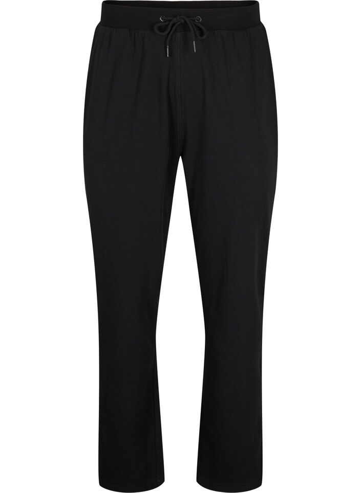 Loose sweatpants with pockets, Black, Packshot image number 0