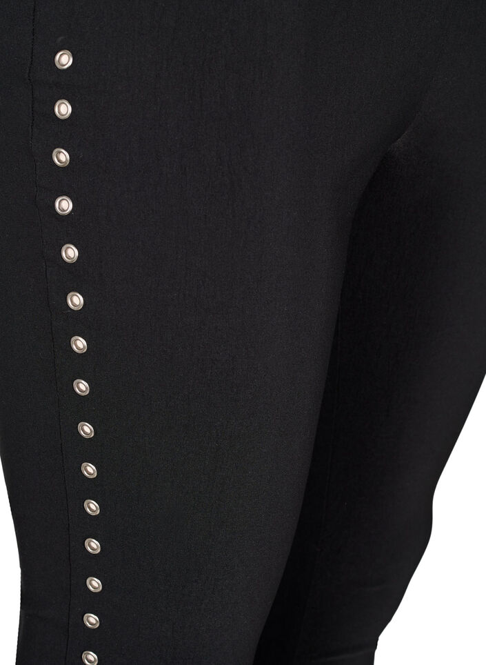 Leggings with eyelets, Black, Packshot image number 3