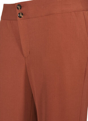 Classic trousers with button fastening and pockets, Tortoise Shell, Packshot image number 3