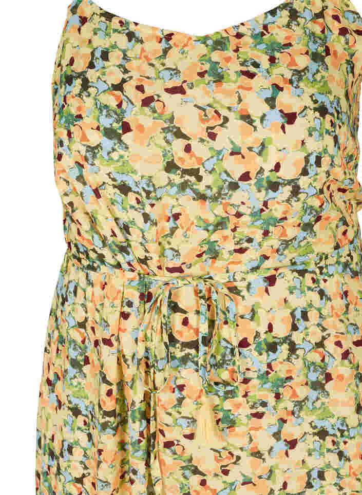 Printed Maxi dress in viscose, Yellow Summer AOP, Packshot image number 2