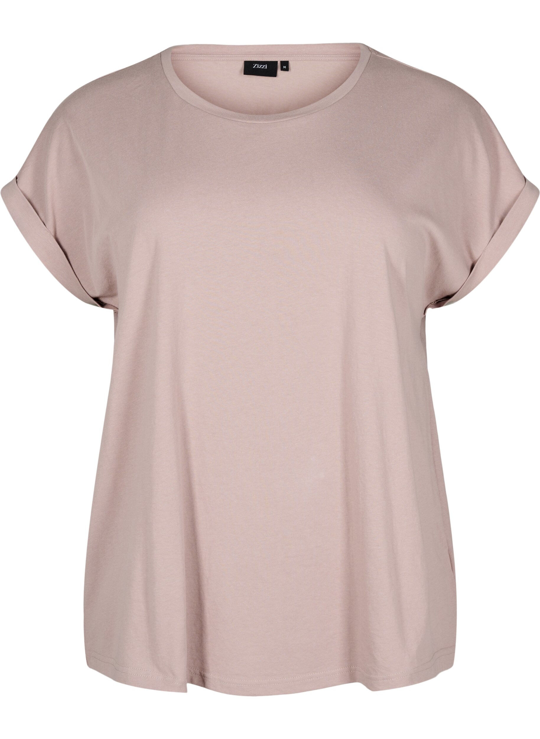 ZizzifashionShort sleeve cotton blend T-shirt, Red, Packshot image number 0