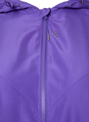 Short jacket with hood and adjustable bottom, Purple Opulence, Packshot image number 2