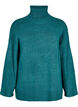 Knitted turtleneck blouse, Atlantic Deep Mel., Packshot image number 0