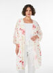 Viscose kimono with 3/4 sleeves, Red, Model image number 0