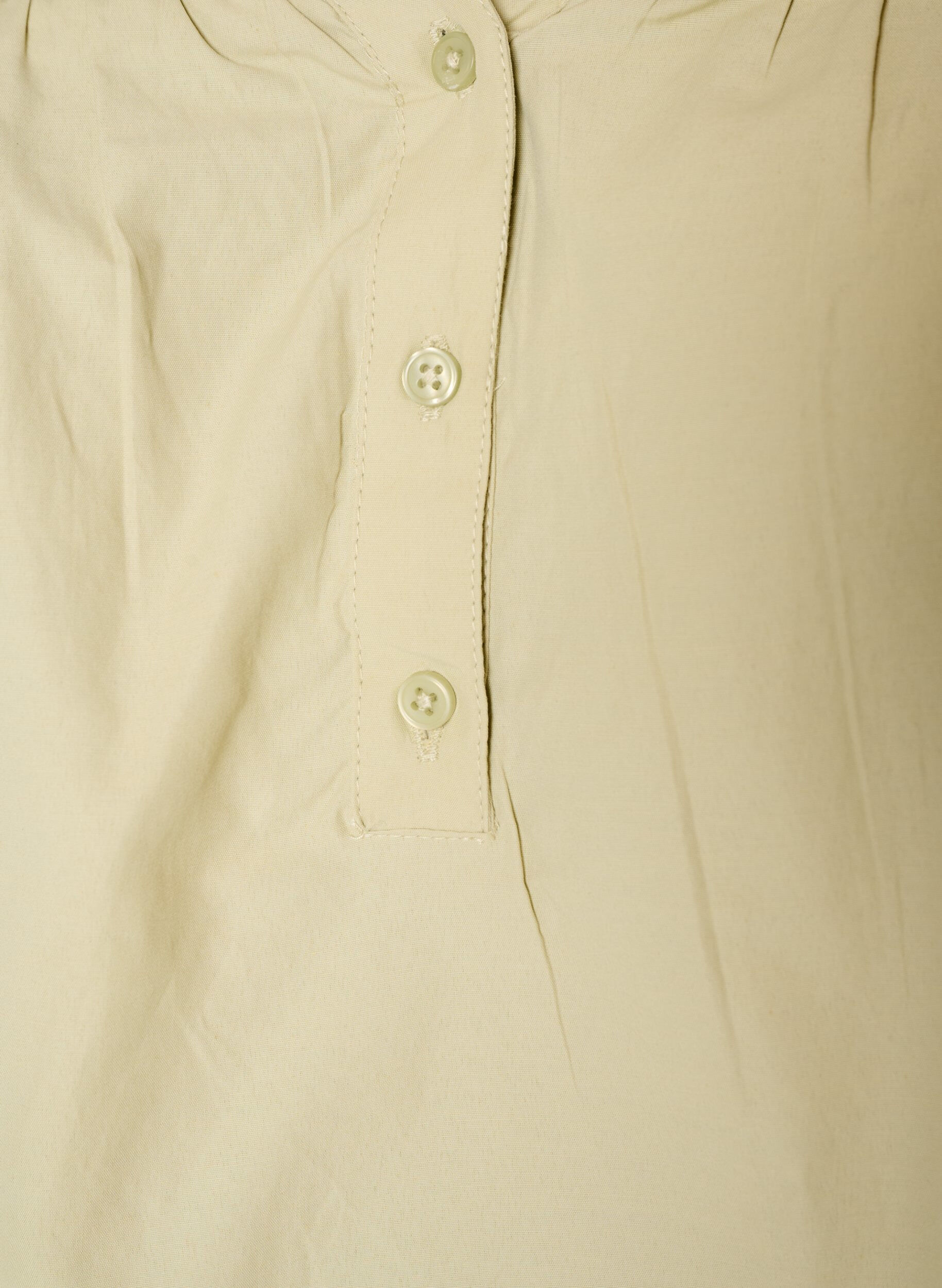 ZizzifashionBlouse with smock and 3/4 sleeves, Green, Packshot image number 2