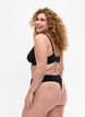 7-pack cotton g-string, Black, Model image number 1