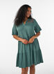 Jersey dress with lace details and a layered skirt, Green, Model image number 0