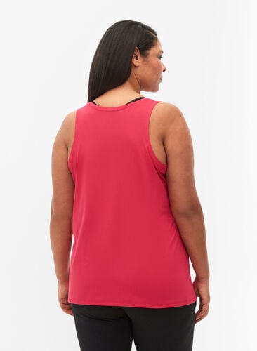 Plain-coloured sports top with round neck, Jazzy, Model image number 1