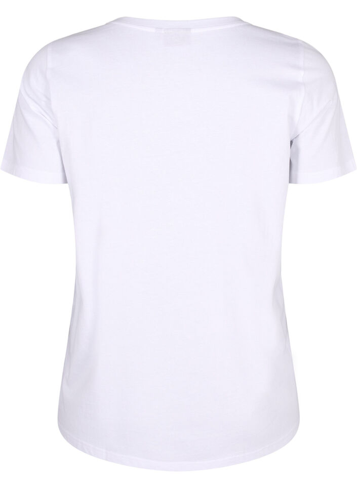 T-shirts with floral motif, Bright W. w. Flower, Packshot image number 1