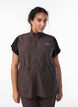 Sleeveless vest with an elasticated waist, Brown, Model image number 0
