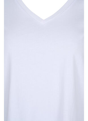 2-pack basic cotton t-shirt, Ultramarine/White, Packshot image number 3