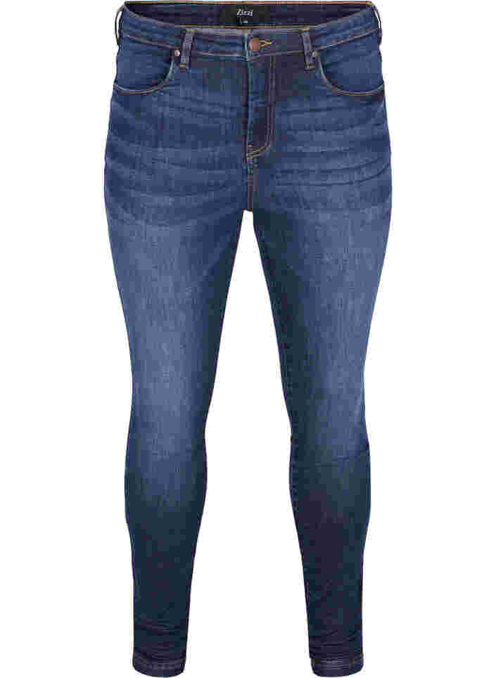 Super slim Amy jeans with high waist, Dark blue, Packshot
