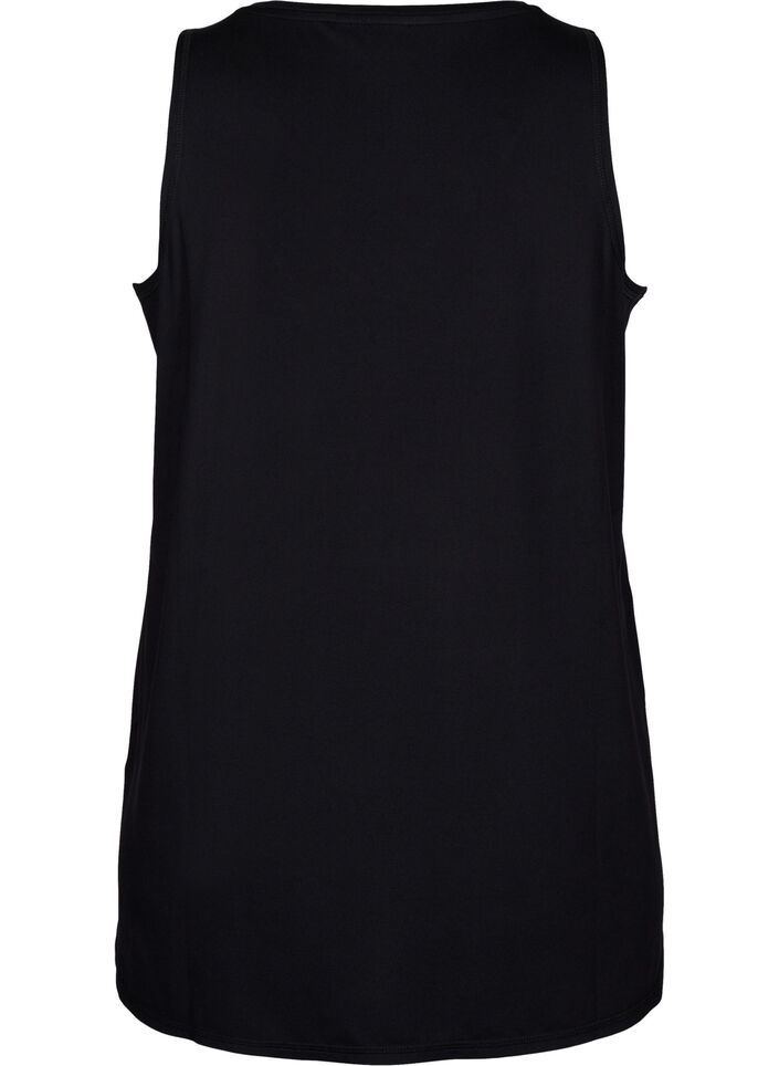 V-neck training top, Black, Packshot image number 1