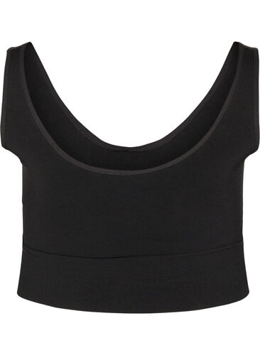 Lace detail bra, Black, Packshot image number 1