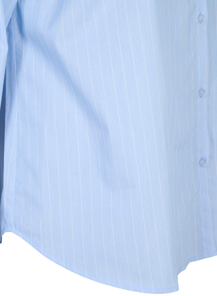 FLASH - Pinstripe Shirt, Light Blue Stripe, Packshot image number 3