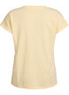 Melange t-shirt with short sleeves, Yellow, Packshot image number 1