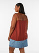 Strap top in viscose, Red, Model image number 2