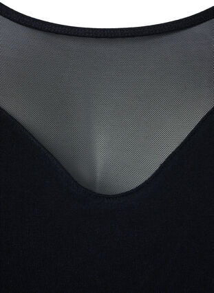 Soft bra with mesh, Black, Packshot image number 2