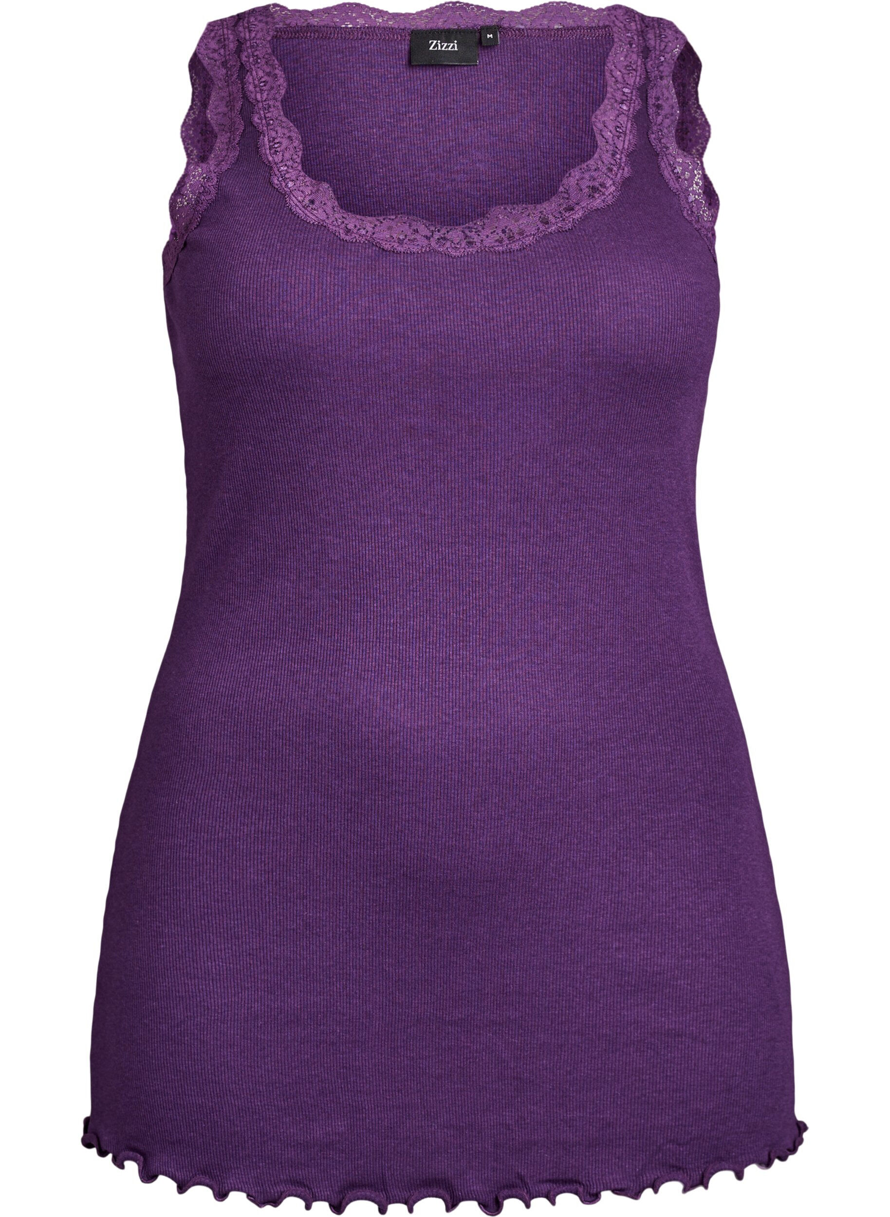 Top with lace trim