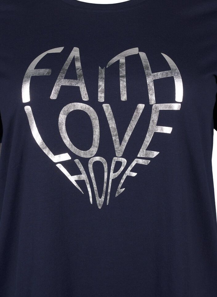 FLASH - T-shirt with motif, Navy B. Silver Faith, Packshot image number 2