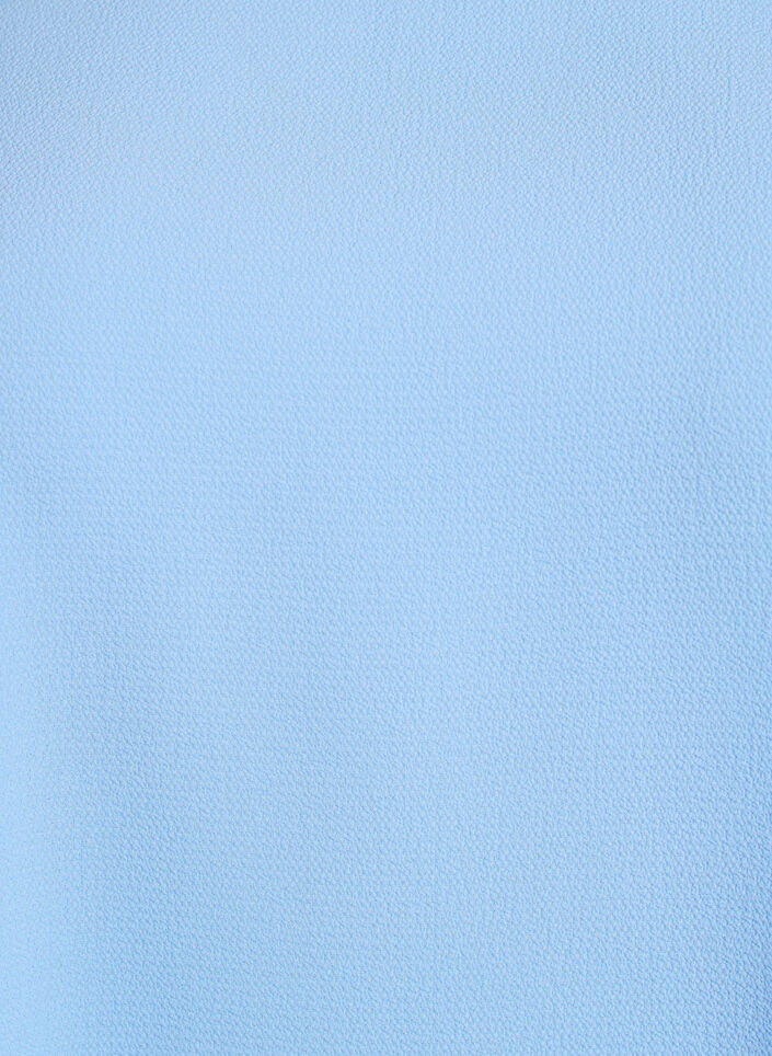 Blouse with short sleeves and a round neckline, Blue, Packshot image number 2