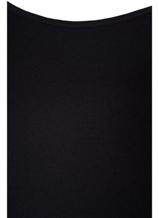 Cotton top with a-shape, Black SOLID, Packshot image number 2