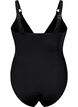 Swimsuit with padding and draping, Black, Packshot image number 1