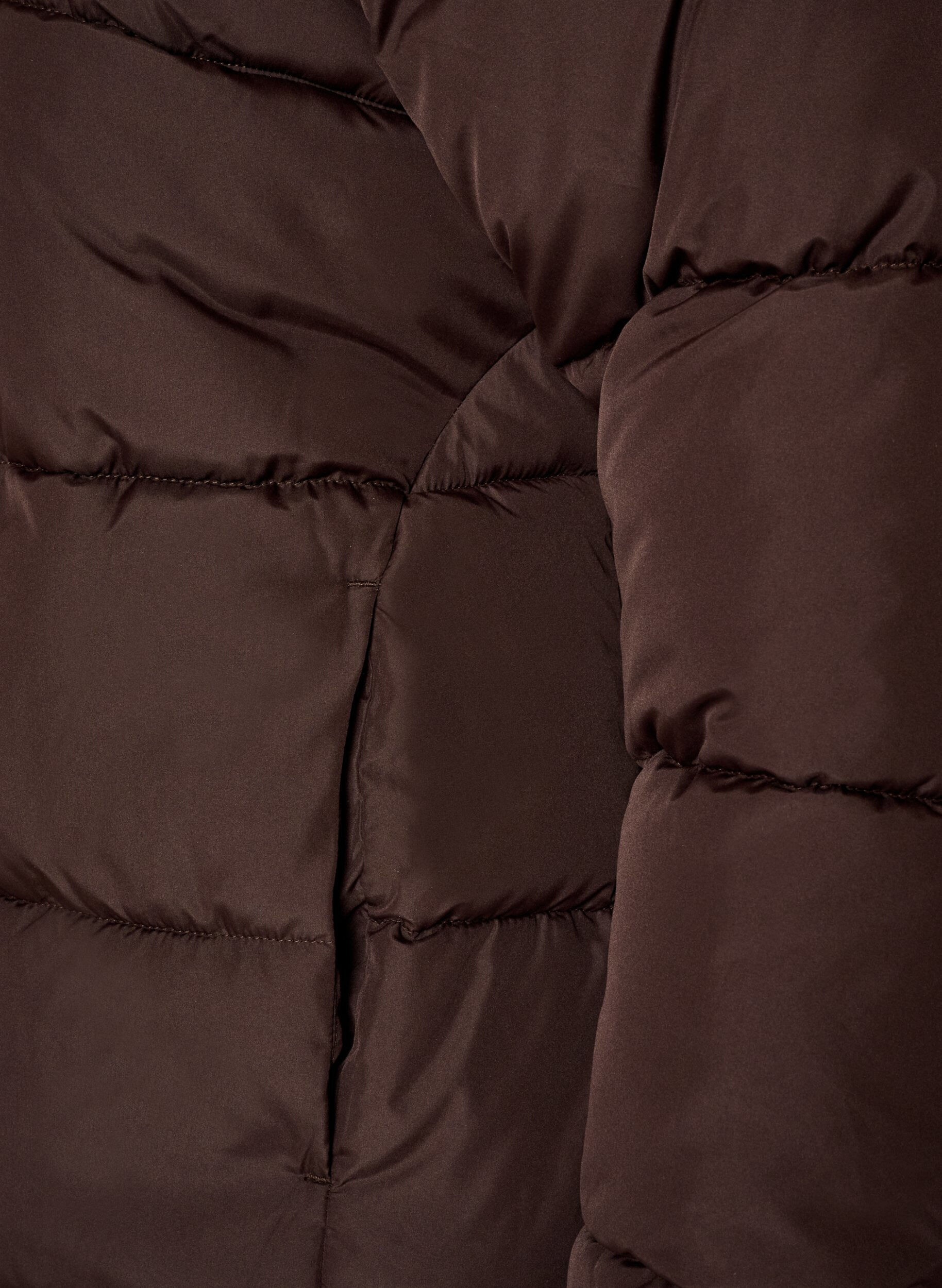 ZizzifashionShort puffer jacket with a high collar, Brown, Packshot image number 3