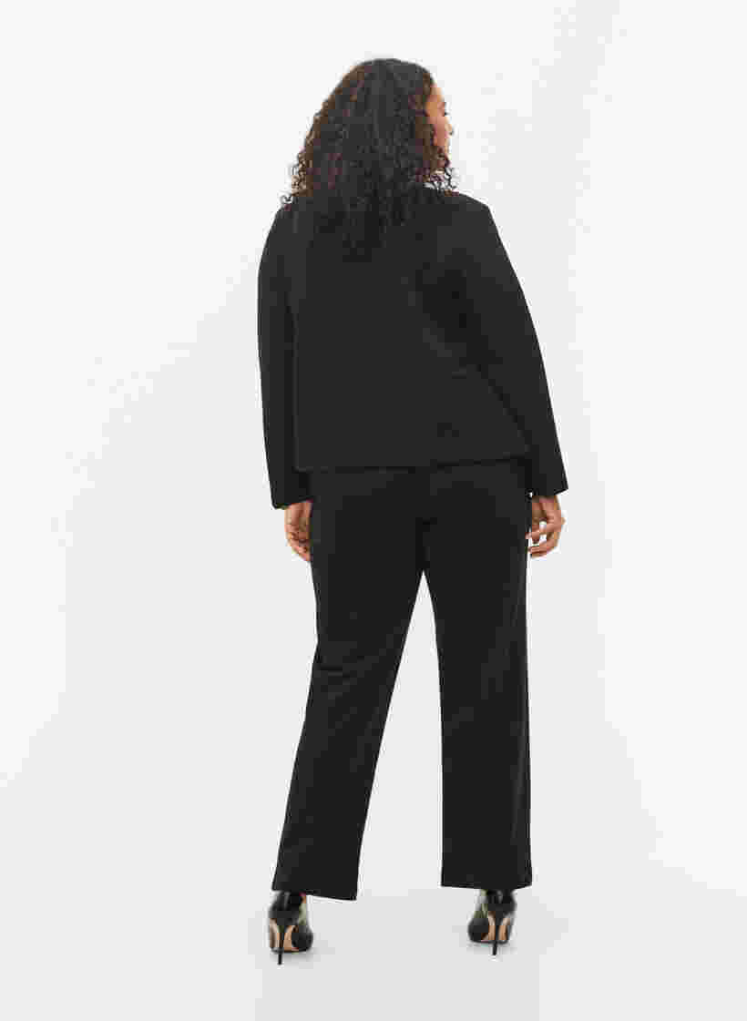 Classic wide leg trousers, Black, Model image number 1