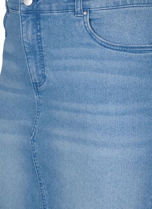 FLASH - Tight-fitting denim skirt, Light Blue Denim, Packshot image number 2