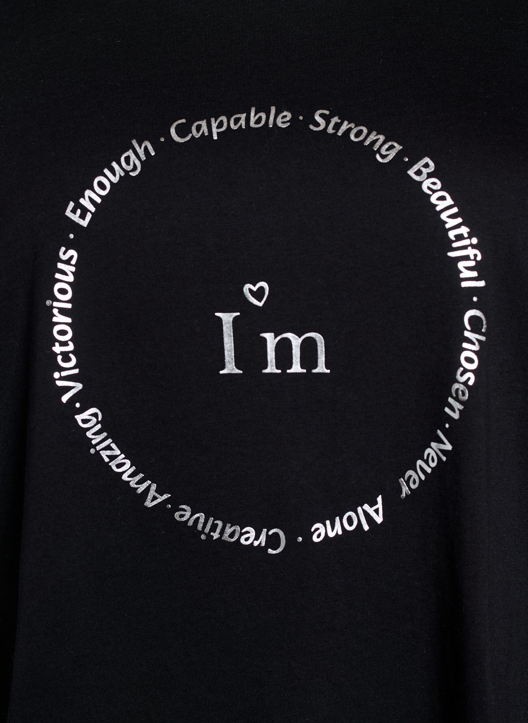 ZizzifashionT-shirt with motif, Black, Packshot image number 2