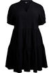 Short A-line dress, Black, Packshot image number 0