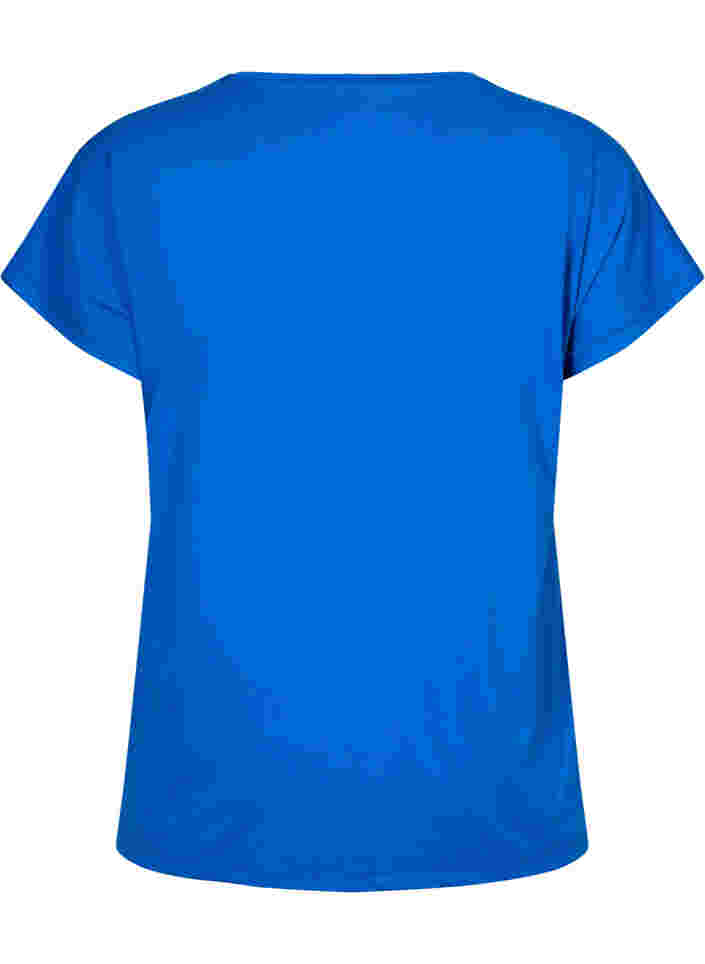 Short sleeved workout t-shirt, Lapis Blue, Packshot image number 1