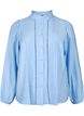 Viscose shirt blouse with ruffle collar, Serenity, Packshot image number 0