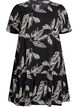 FLASH - Dress in viscose with cutline, Black, Packshot image number 0