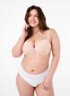 Moulded bra with mesh, Beige, Model image number 1
