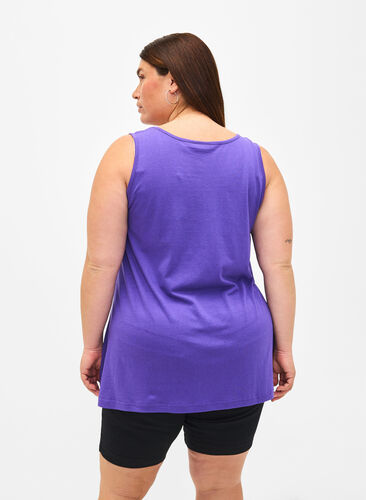 Top with a-shape and round neck, Ultra Violet, Model image number 1