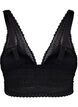Lace bra with soft padding, Black, Packshot image number 1