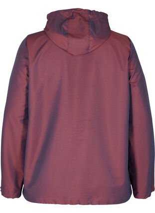 Hooded exercise jacket with adjustable drawstring, Sassafras, Packshot image number 1