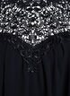 Sleeveless party top with crochet, Black, Packshot image number 2