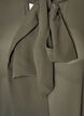 Blouse with ribbon tie and ruffle details, Dark Grey, Packshot image number 2