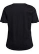 T-shirt with motif, Black, Packshot image number 1