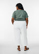 Loose trousers with 7/8 length, White, Model image number 1