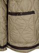 Short quilted jacket with contrast details, Beige, Packshot image number 3