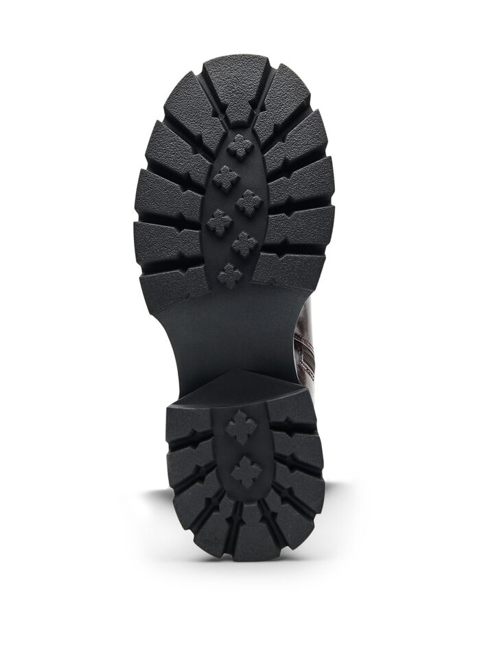 Tall boot with a lightly crackled look, Brown, Packshot image number 4