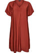 V-neck dress in viscose, Red, Packshot image number 0