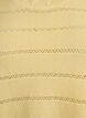 Knitted blouse with a striped openwork pattern and short sleeves, Yellow, Packshot image number 2