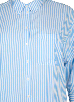 Long striped shirt with 3/4 sleeves, Marina W. Stripe, Packshot image number 2